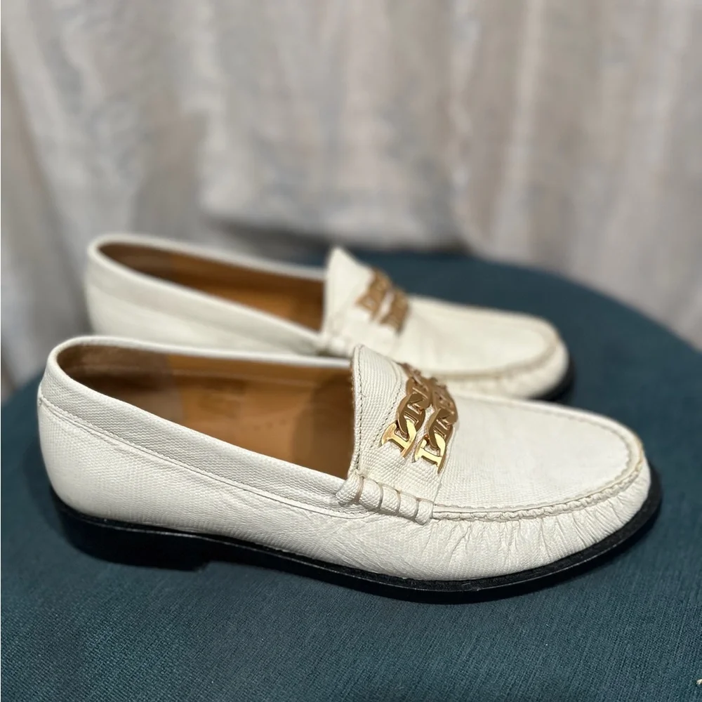 Sandro | Lizard Embossed Leather Loafers Size: 39 - Picture 3 of 9